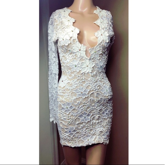 Jeweled lace midi - Picture 2 of 4